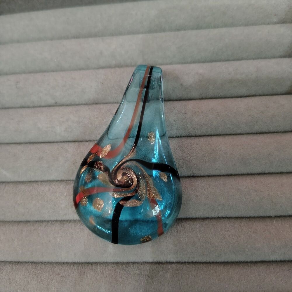 Murano Inspired Glass Pendant